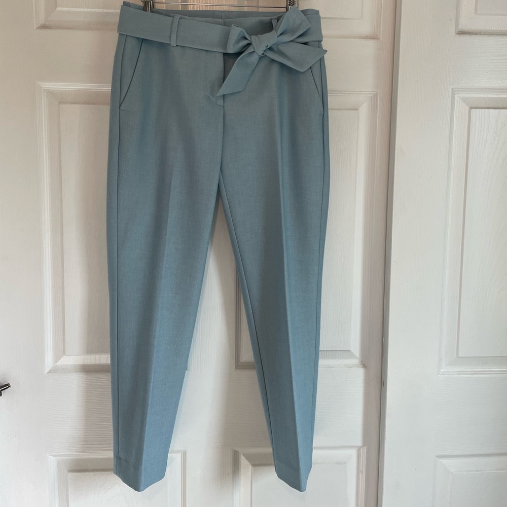 Loft Julie Ankle Length Dress Pant, Light Blue